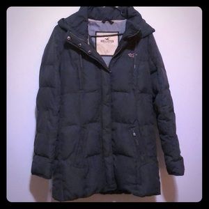 Long Hollister Down Puffer Coat
